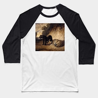 Two Leopards from Peru by Antoine-Louis Barye Baseball T-Shirt